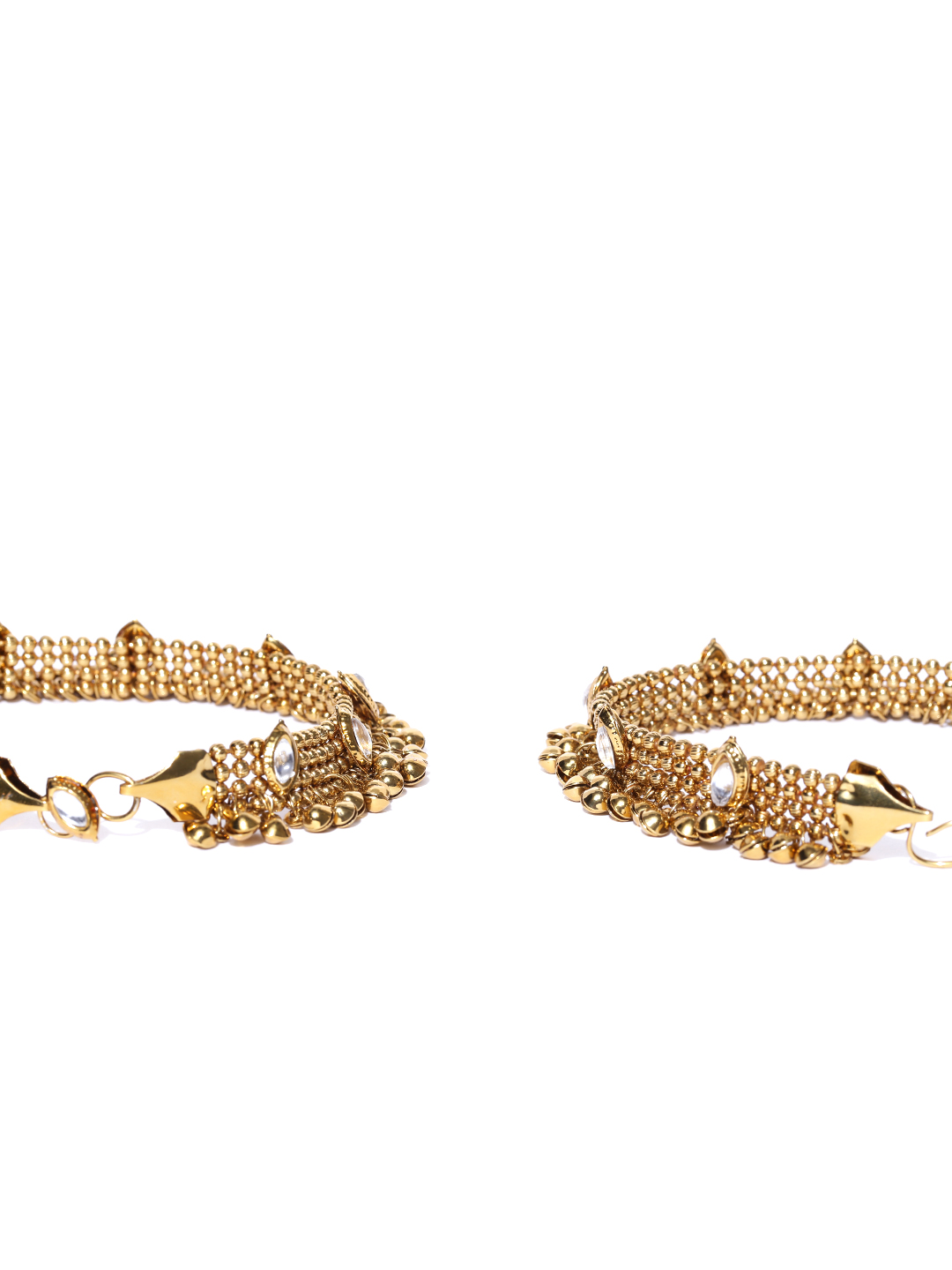 YouBella Gold-Toned Stone-Studded Anklets
